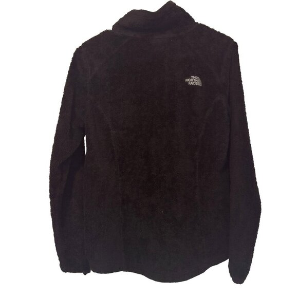 The North Face Women's Fleece Full Zipper Jacket Black Soft Furry Size S/P - Picture 3 of 5